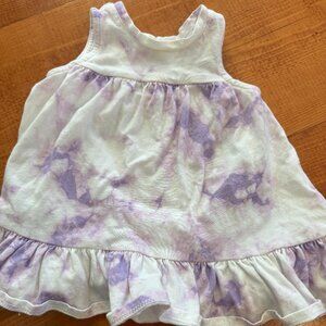 Purple/white tie-dye tunic